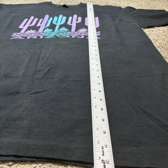 Vintage Arizona Southwestern Black Graphic T-Shirt Mens XL Fruit Of The Loom 90s - Picture 6 of 8